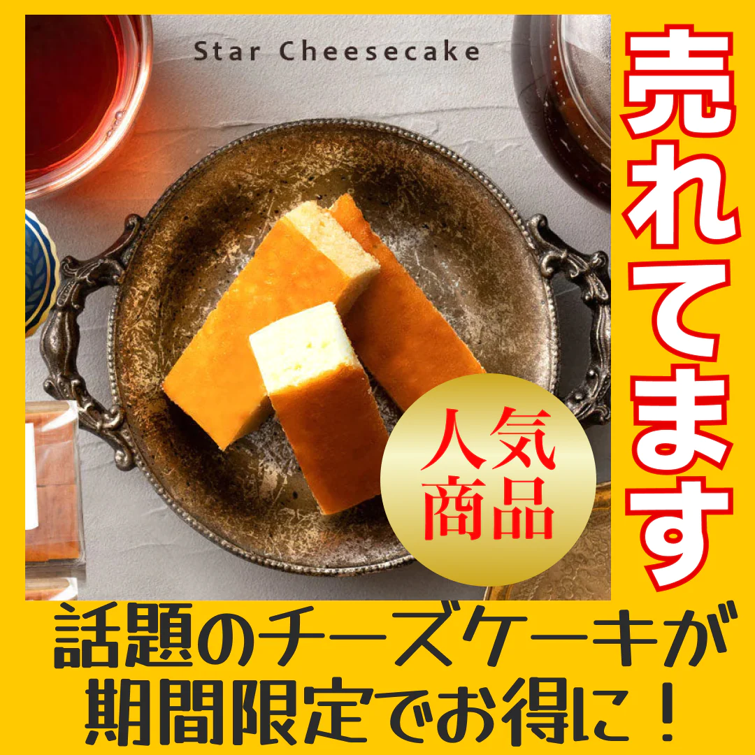 スターチーズケーキバー20本セット(10本入×2)　ふわふわ触感ブルーチーズ　送料無料 【ゲリラセール】