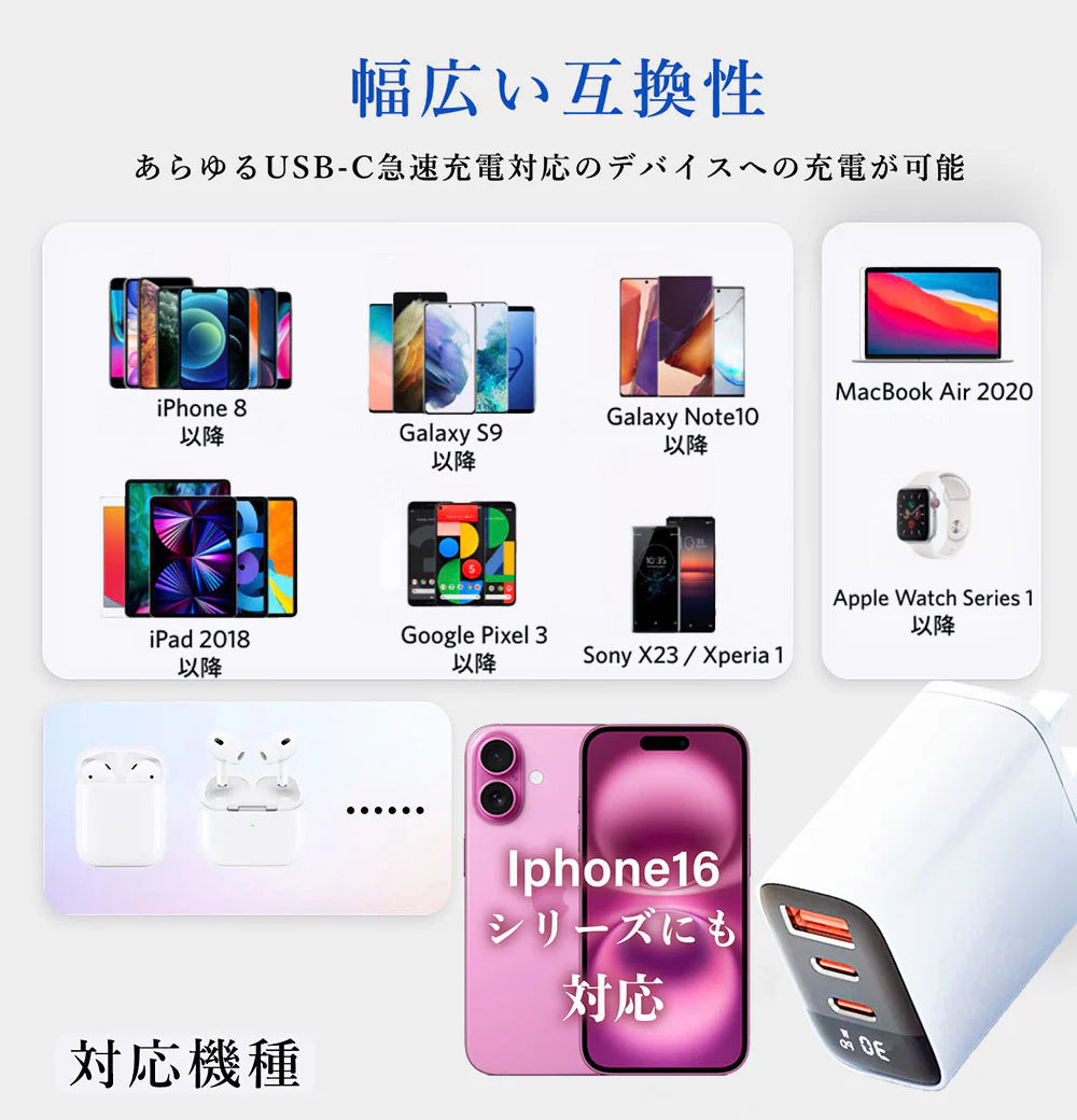 【充電の時短を実現！】＼ドーンピンク 1個／iPhone16 充電器 30w 充電器 急速充電 充電器 iPhone専用充電器 電源アダプター スマホ 充電器 ipad 小型 急速充電器 急速 Type-C 充電器 急速充電 充電器 type-c 充電器 高耐久性 iPhone用 30W充電器