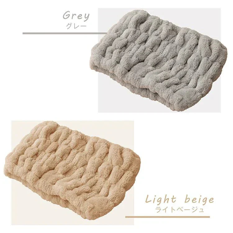 Emmmo ヘアバンド 「ライトベージュ2個セット」 ヘアーバンド 洗顔用 吸水 幅広 ヘアターバン 美容 節電 時短 ヘアケア 洗顔 お風呂 タオル レディース 【プチプラ特集】