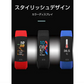 【レッド】スマートウォッチ メッセージ 着信通知 健康管理 座りがち注意 アラーム 運動距離 トレーニング スマホ探し 体温検知 カロリー消費 男女兼用 日本語取扱説明書付