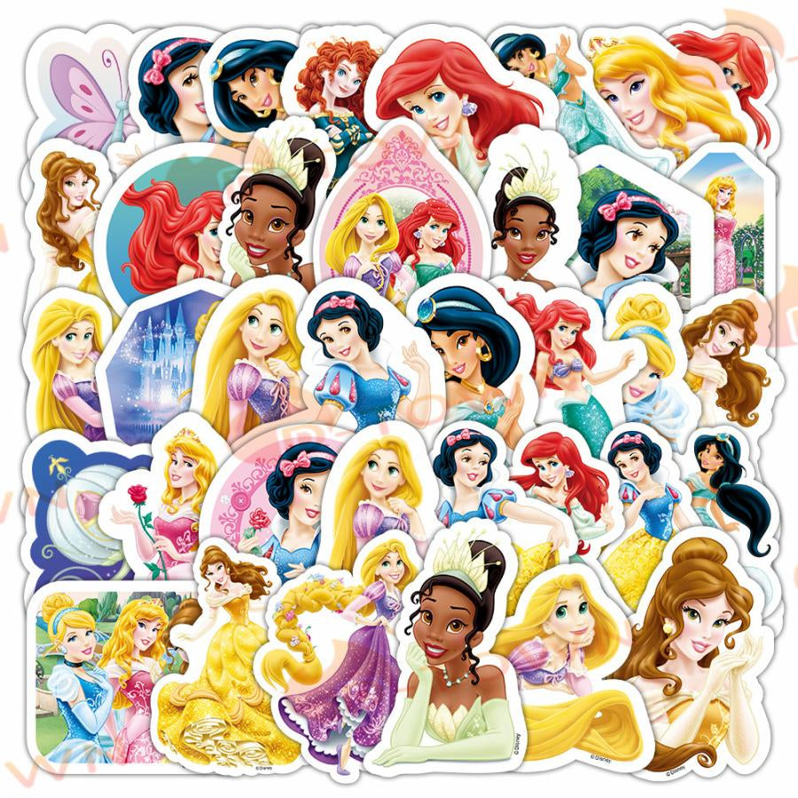 即納 50枚 アニメ シール ディズニー アナと雪の女王 可愛い おしゃれ DIYステッカー スーツケースステッカー スノーボード スーツケース ギター 車 バイク s117c