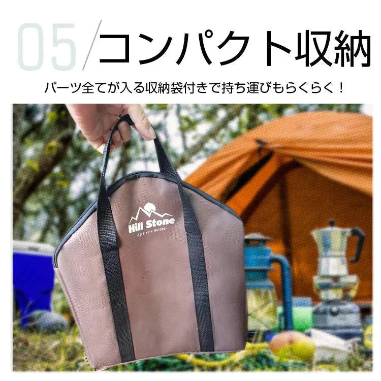 焚き火 台 ソロ キャンプ ソロ活 BBQコンロ 薪 バーベキュー 折りたたみ ステンレス 軽量 コンパクト 携帯 組立 簡単 料理 アウトドア 焚火