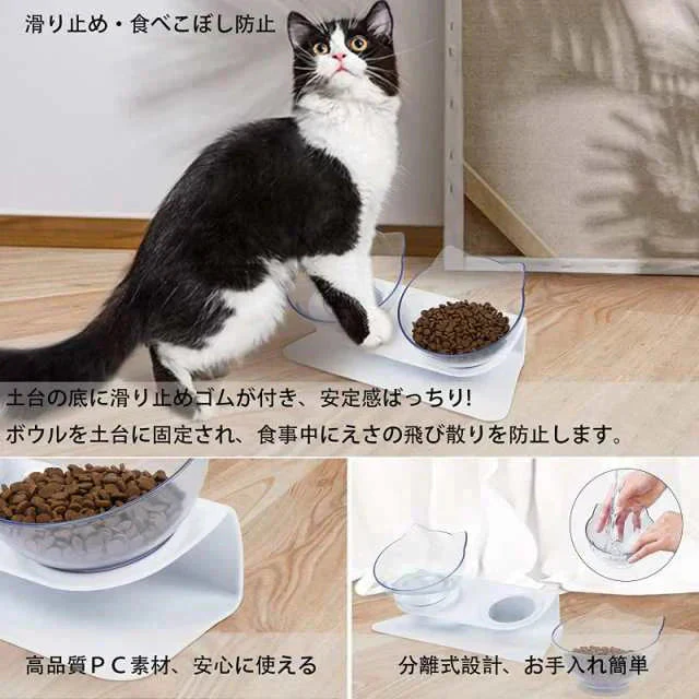 ペットボウル 猫 フードボウル 猫 えさ 皿 猫 食器 おしゃれ 小型犬用 食器 ダイニング フードボール ペット食器 餌台 ペットボウル ペットトレー トレー 犬用 w443B(グレー)