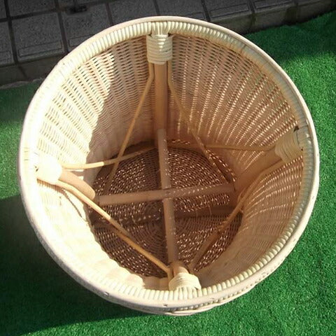 【3人シェア買いでお得】大阪府名産品 籐家具　カルチェラタンオリジナル国産ウィツカー編みスツール [KI-003ST]【お届け先不可地域：北海道・沖縄・離島】
