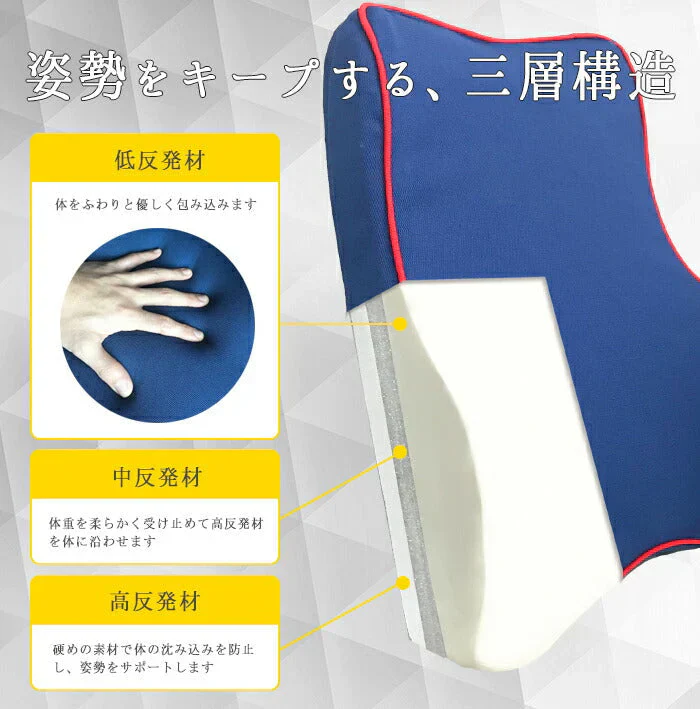たすカル腰クッション◆ テレワーク 在宅勤務 椅子 イス ドライバー シートクッション サポート 運転 こし 腰 腰痛 痛い 対策 骨盤 低反発 オフィス ドライブ 自動車用 カーシート 旅行 帰省  坐骨神経痛 姿勢 猫背 父の日