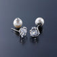 ピアス キャッチ 2ペア 樹脂パール 8mm ゴールド シルバー 両耳用 2個セット パールキャッチ ピアスキャッチャー シンプル 冠婚葬祭 入学式 卒業式
