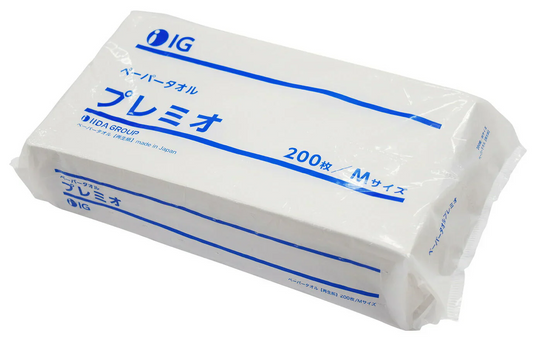 ペーパータオルプレミオ　1ケース30個入り（ 1パック200枚）【再生紙】