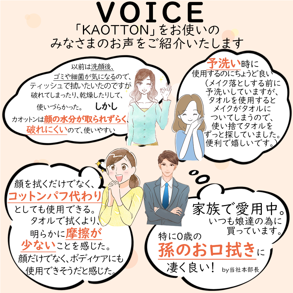 【超得ハイパーSALE】コットン配合クレンジングタオル 使い捨てフェイシャルタオル KAOTTON(カオットン) フルールドゥ［ 100枚入×6パック（600枚） ］送料無料