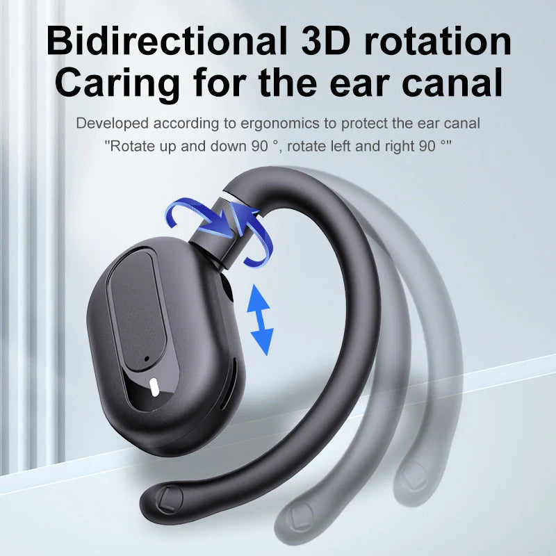 ワイヤレスイヤホン Bluetooth5.4 耳掛け型 防水防汗 90°回転可能 低遅延 長時間連続再生 HiFi高音質 安定装着 クリア通話 小型軽量 自動ペアリング s110B(パープル)