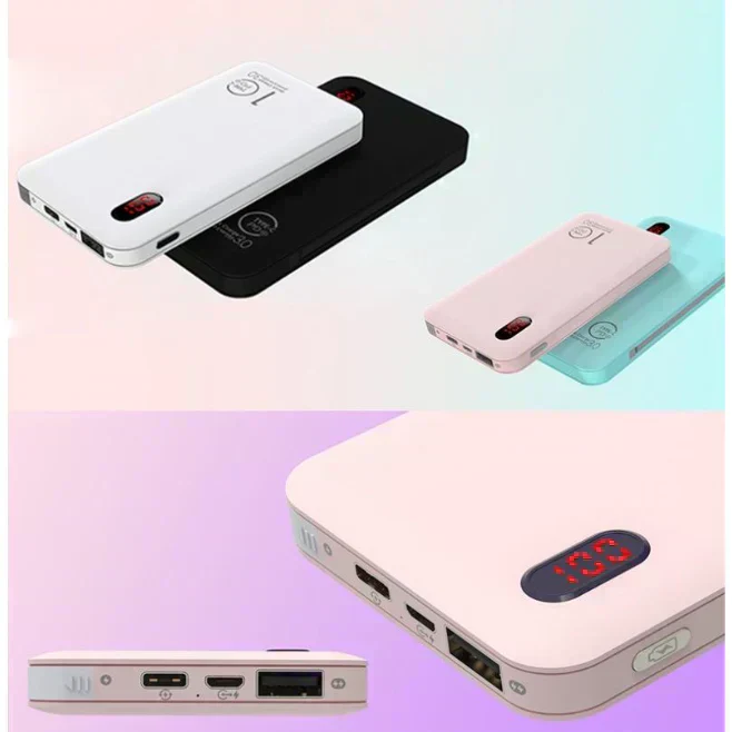 「在庫処分商品」「ピンク」モバイルバッテリー 12000mAh 大容量 Quick Charge 3.0急速充電 軽量薄型 充電器 残量表示 2台同時充電 QC3.0 高品質 iPhone用 Type-C用コネクター付き PL保険