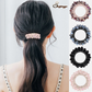 (ブラック)ヘアゴム バブル シンプル ブレスレット ビーズ ヘア留め ヘアアクセサリー 髪飾り 上品 パーティー飾り