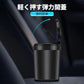 車用灰皿 led付き 取り外し簡単 ふた付き 灰捨て簡単 便利 高温に強く自動点灯 弾力開蓋 金属製 夜間LED照明付き w375B(ブラック)