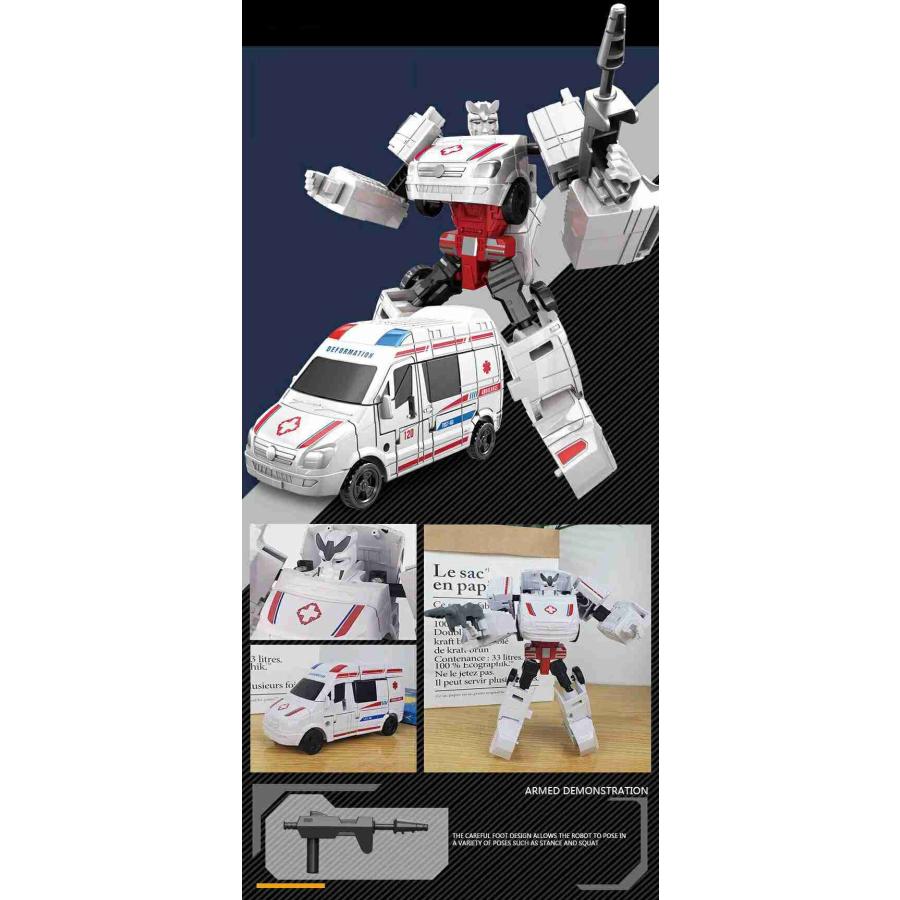 ロボット おもちゃ プレゼント 5タイプ 車 変身 車マン w499A(Aタイプ)