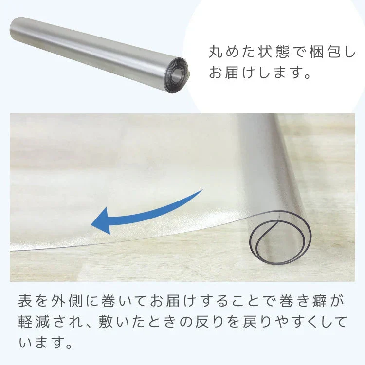 【予約商品：10月中旬（～20日までに発送）】【Mサイズ】冷蔵庫マット クリア 透明 傷防止マット 床保護シート 53×62cm 65×70cm 70×75cm 冷蔵庫 ～300L ～500L ～600L 下敷き PVCマット クリアマット 透明マット キッチンマット 洗濯機マット フローリング 床 保護マット 床暖房対応