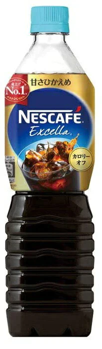 【送料無料】ネスカフェ エクセラ ボトルコーヒー 甘さひかえめ 900ml×24本/2ケース