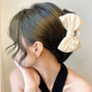 (ピンク)ヘアアクセサリー リポン ヘア爪 クランプ かわいい オシャレ 髪飾り