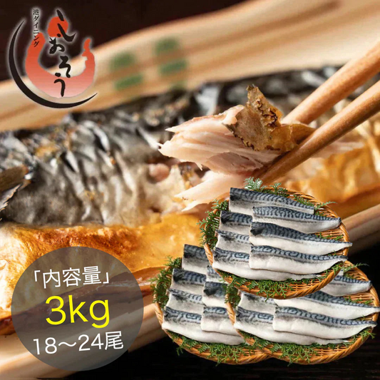 さば 無添加 無塩 トロさば サバ 鯖 約3kg(18〜24尾）トロ鯖 海鮮 天然 美味しい 魚 魚介 海産物 おかず おつまみ 乾き物 酒の肴 贈り物 お取り寄せグルメ 食べ物 おいしい 絶品