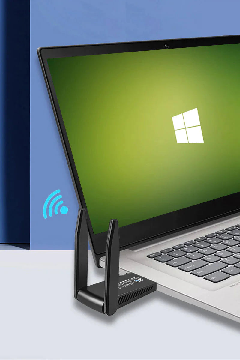 WiFi 無線LAN 子機 USB3.0 WIFIアダプター 1300Mbps 5dBi 2.4Ghz/5Ghz デュアルバンド 無線lanアダプタ 802.11AC 高速通信 Windows11/10/8.1/8/7/XP/Vista/Mac OS対応 PC/Desktop/Laptop 日本語説明書