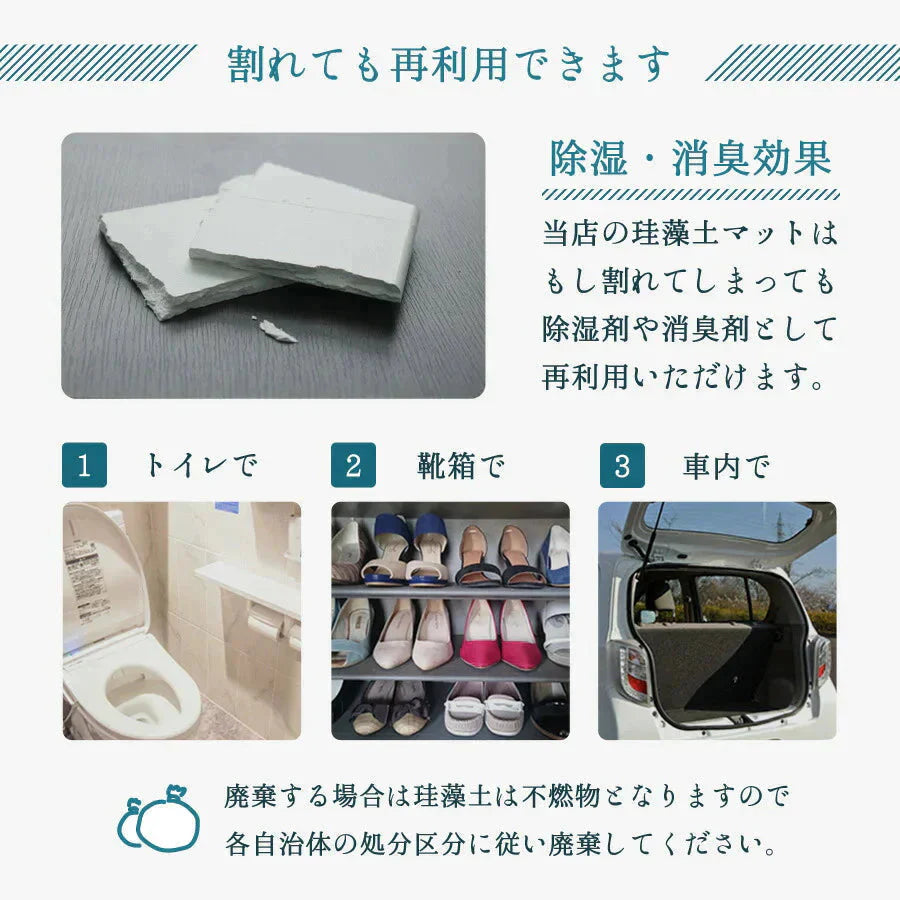 【パターン②グレー】珪藻土バスマット アスベスト未使用 快適 バスマット 珪藻土 マット 珪藻土マット Lサイズ 60cm バスマット 足拭きマット 足ふきマット お風呂マット 吸水 速乾 おしゃれ かわいい バス用品 清潔 大理石調 成分検査済み 吸水 速乾