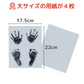 【日本製】【大サイズ発色紙4枚×発色液2パック】オリジナル手形足型キット■赤ちゃん　手形 足形 足型 インク スタンプ キット 出産祝い 出産内祝い ベビー パイロットインキ　手足形キット