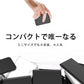人気商品！【ブラック】モバイルバッテリー 6800mAh 大容量 超小型 ミニ型 超薄型 軽量 最小最軽最薄 急速充電 USB2ポート 楽々収納 携帯充電器 コンパクト スマホ充電器 PL保険