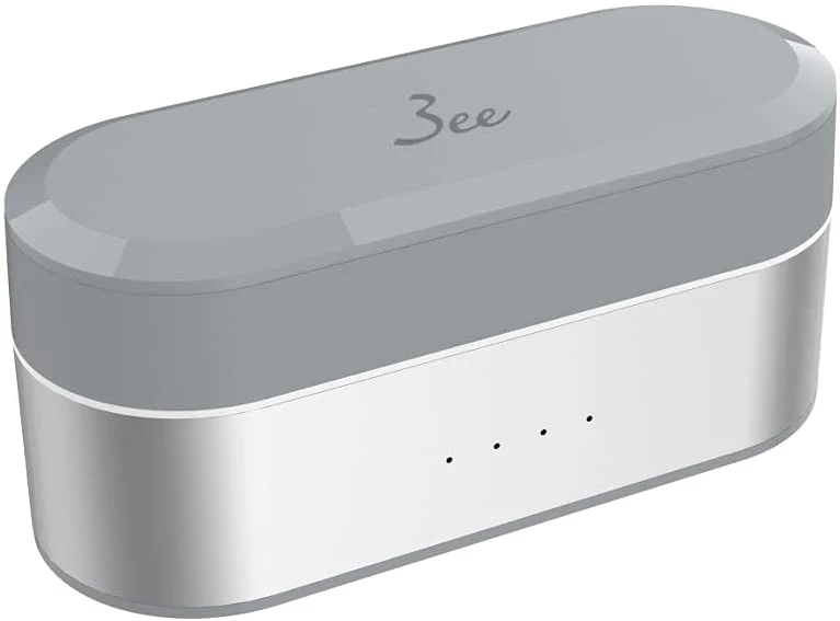 3ee Alpha 01 ワイヤレス イヤホン Bluetooth マイク付き (ライトグレー) M【エコ得】
