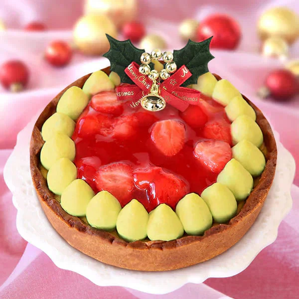【Xmasケーキ】 苺チーズタルト【おいもや】 4号・2～3人用 クリスマスケーキ XM