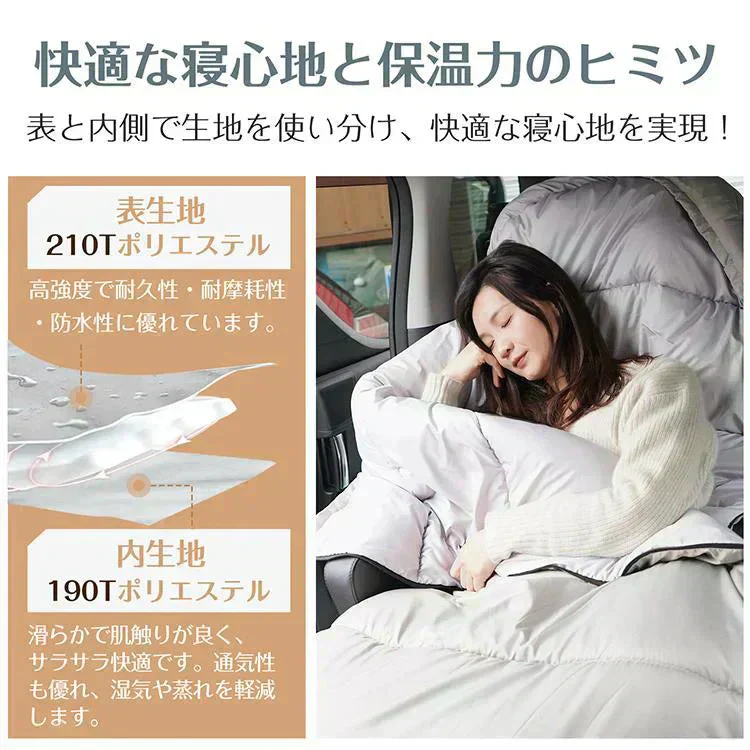 【スモーキーブルー】寝袋 冬用 2024新 シュラフ 封筒型 足元二重保温カバー 連結可能 軽量 洗える 防災士監修