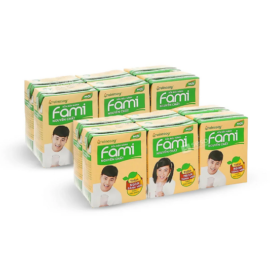 調整豆乳 200ml x 12 パック【SUA DAU NANH FAMI NGUYEN CHAT 12 pack】
