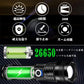 懐中電灯 小型 軍用 超高輝度 ledライト USB充電式 5モード調光 ズーム式 ハンディライト ミニ 軽量 防水