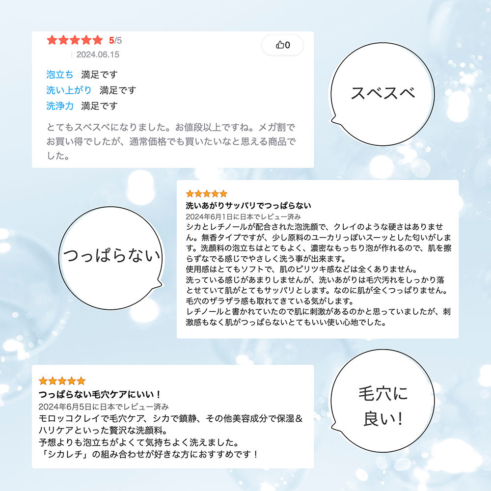 【2個セット】 NEW シカレチ どろ泡洗顔 130g Make.iN シカ シカレチ CICA CICARETI どろ 泡 洗顔 レチノール ホワイトクレイ フェイスウォッシュ 毛穴 角質 エイジングケア 潤い 保湿 美容 スキンケア 日本製 洗顔