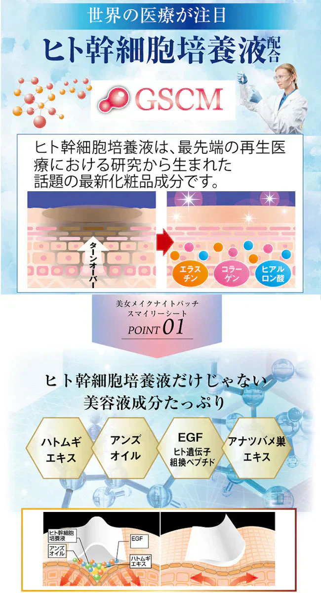 美女クリエイト 美女メイクナイトパッチ（スマイリーシート）口元ケア 加齢 老化 ハリ 透明感 美容パッチ ナイトパッチ 寝ながらケア おやすみ中 透明感 美容パッチ ナイトパッチ 寝ながらケア おやすみ中 美容パッチ ナイトパッチ 寝ながらケア おやすみ ナイトパッチ 老化対策 目元 目袋 加齢 老化 ハリ 透明感 美容パッチ コラーゲン プラセンタ シミ シワ 小じわ 老け顔 しみ しわ 美白 黒ずみ くすみ たるみ