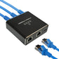 LAN分岐器 4ポート 1Gbps ギガ LANポート増設 拡張 アダプター RJ45 ラン中継コネクタ lanハブ ルーター ネットワークスプリッタアダプタ CAT5 CAT6 CAT7