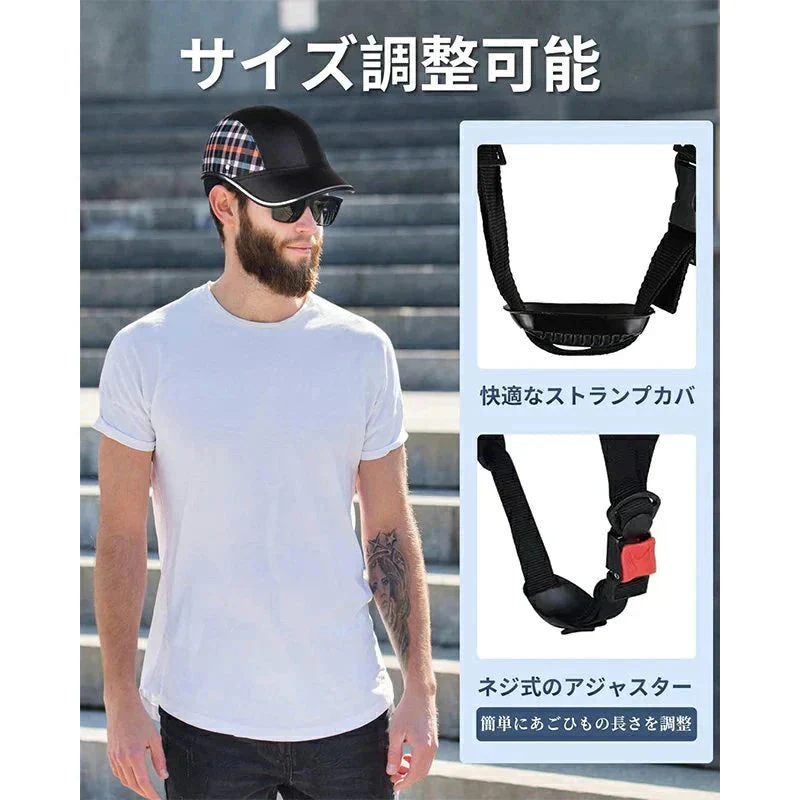 自転車 ヘルメット 大人用 おしゃれ アーバン ベースボール 帽子型 サイクリングヘルメット 男性女性用 超軽量安全性 ロードバイク 街乗り 通勤通学 乗馬 w641Aブラック)