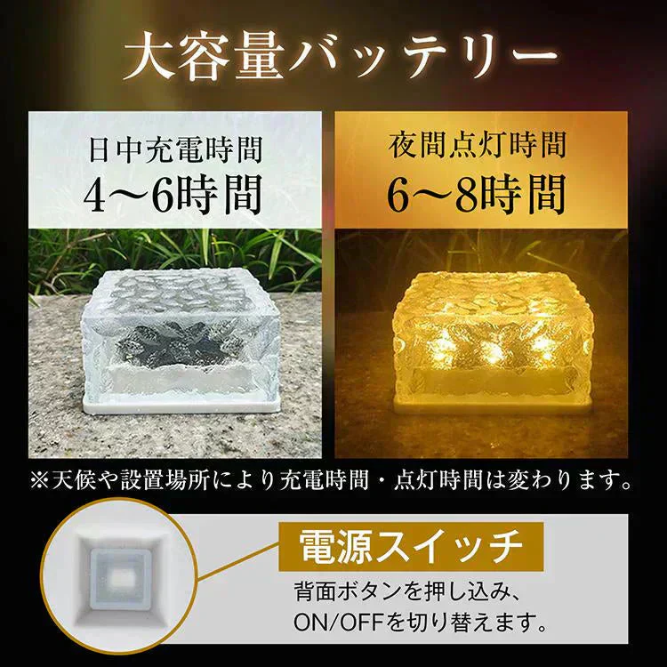 ソーラーライト 「オレンジ」 LED 4個 ガーデンライト 庭 駐車場 屋外 クリスマス 照明 ソーラー 防水 センサー おしゃれ 外灯 置き型 埋め込み 電池不要 暖色 母の日