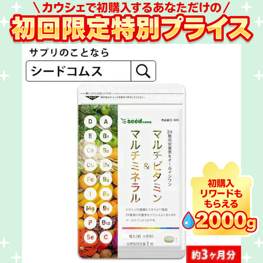 マルチビタミン＆マルチミネラル《約3ヶ月分》送料無料 サプリ サプリメント 健康 美容 ビタミンA ビタミンB ビタミンC ビタミンD ビタミンE 葉酸 ナイアシン ミネラル カロテン 鉄 亜鉛 カルシウム マグネシウム 銅 ヨウ素【大容量】【ご新規さん限定商品】
