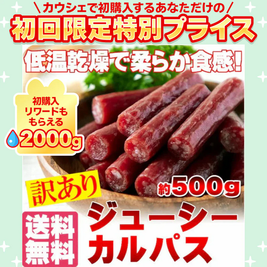 じゅーしーカルパス500g【ご新規さん限定商品】