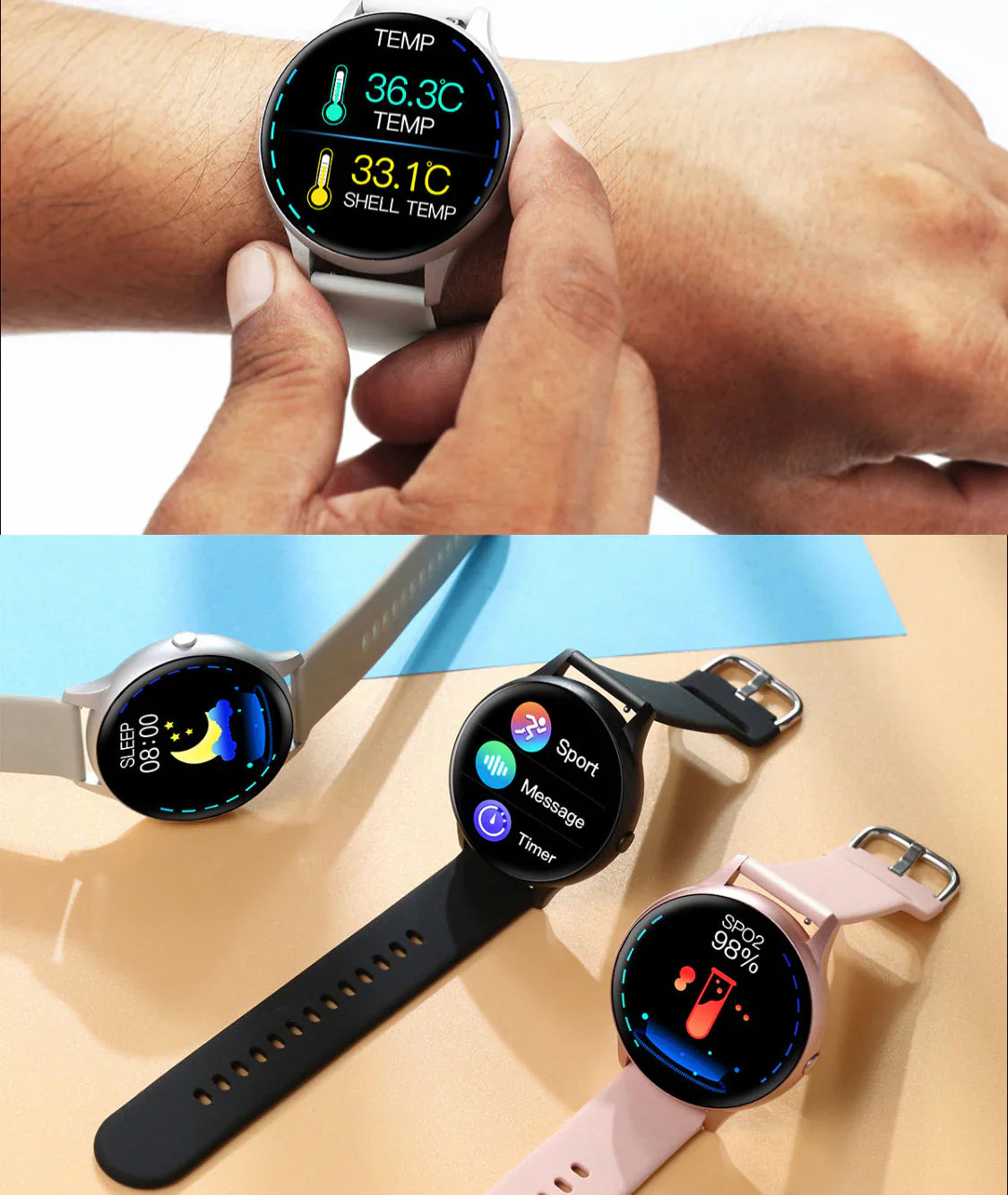 スマートウォッチ 2020最新仕様(m54)ブラック w083A