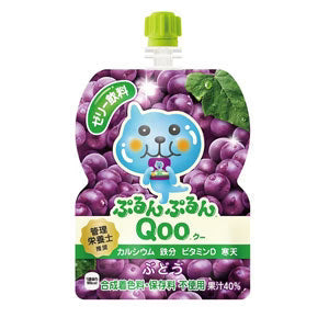 コカコーラ ミニッツメイドぷるんぷるんQooぶどう 125gパウチ×60本［30本×2箱］北海道、沖縄、離島は送料無料対象外［送料無料］【2?3営業日以内に出荷】