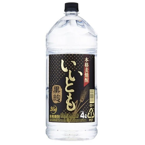 雲海酒造 麦焼酎 いいとも 黒麹 25度 ペット 4L 4000ml 1本【ご注文は1ケース（4本）まで同梱可能】