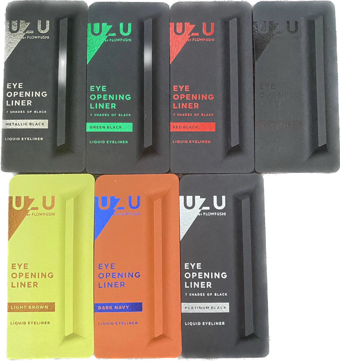 福袋　アウトレット　UZU BY FLOWFUSHI (ウズバイフローフシ)　　6点入り　　アイライナー　4点（カラーはランダム）　マスカラ　２点（カラーはランダム）