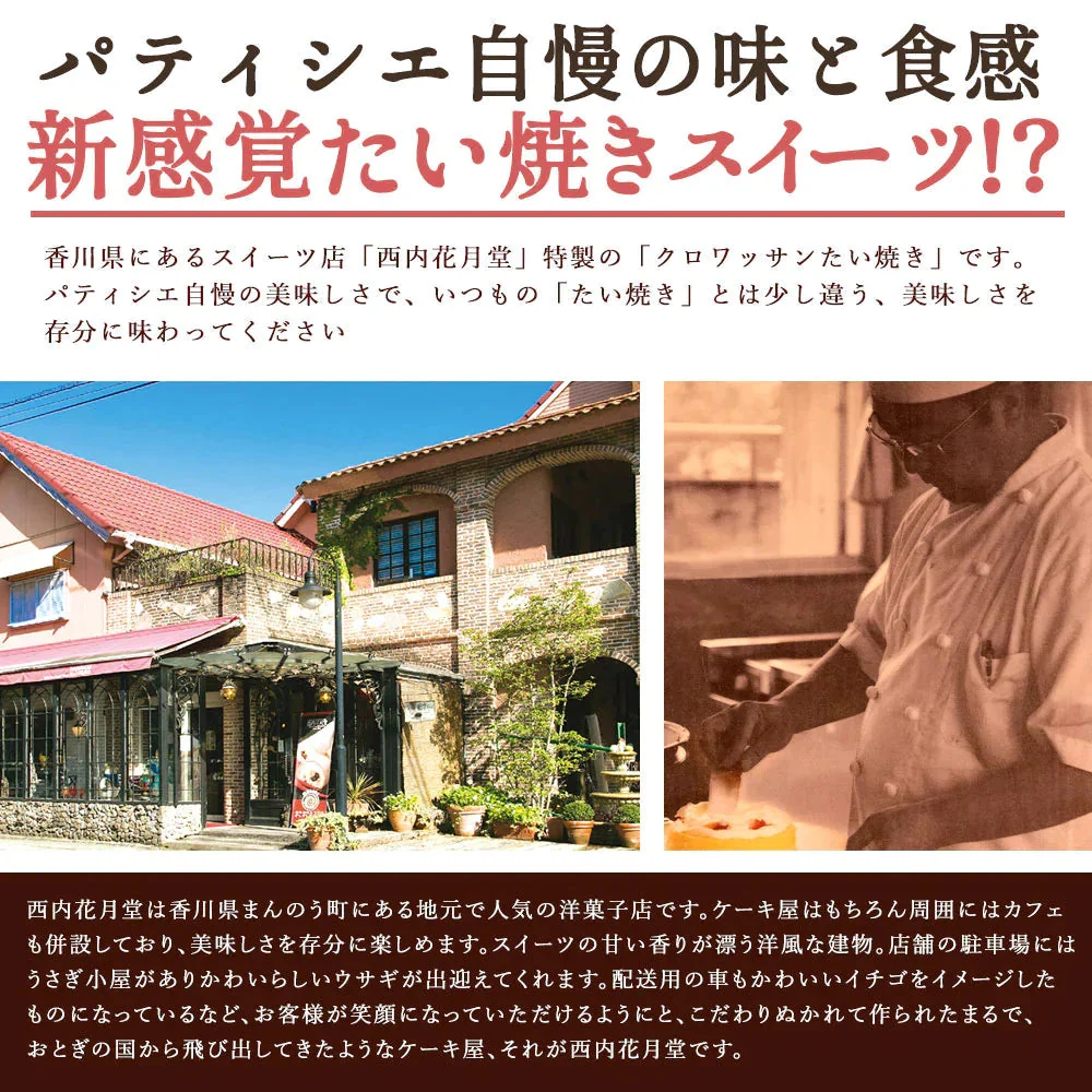 【使用不可】クロワッサンたい焼き ［極上こし餡･4匹］【どうせなら、美味しく食べてね】 子持ち たい焼き【ゲリラセール】