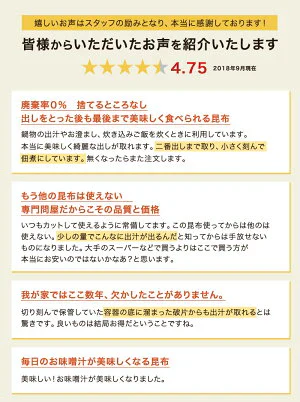 [大袋] 羅臼産 切り出し昆布 310g 徳用サイズ