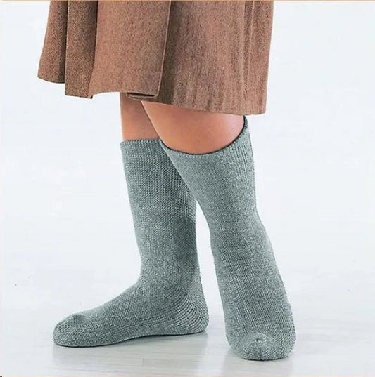 備長炭　EM-X　万能ソックス レギュラー ソックス グレー のびのび構造 フィット感ばつぐん