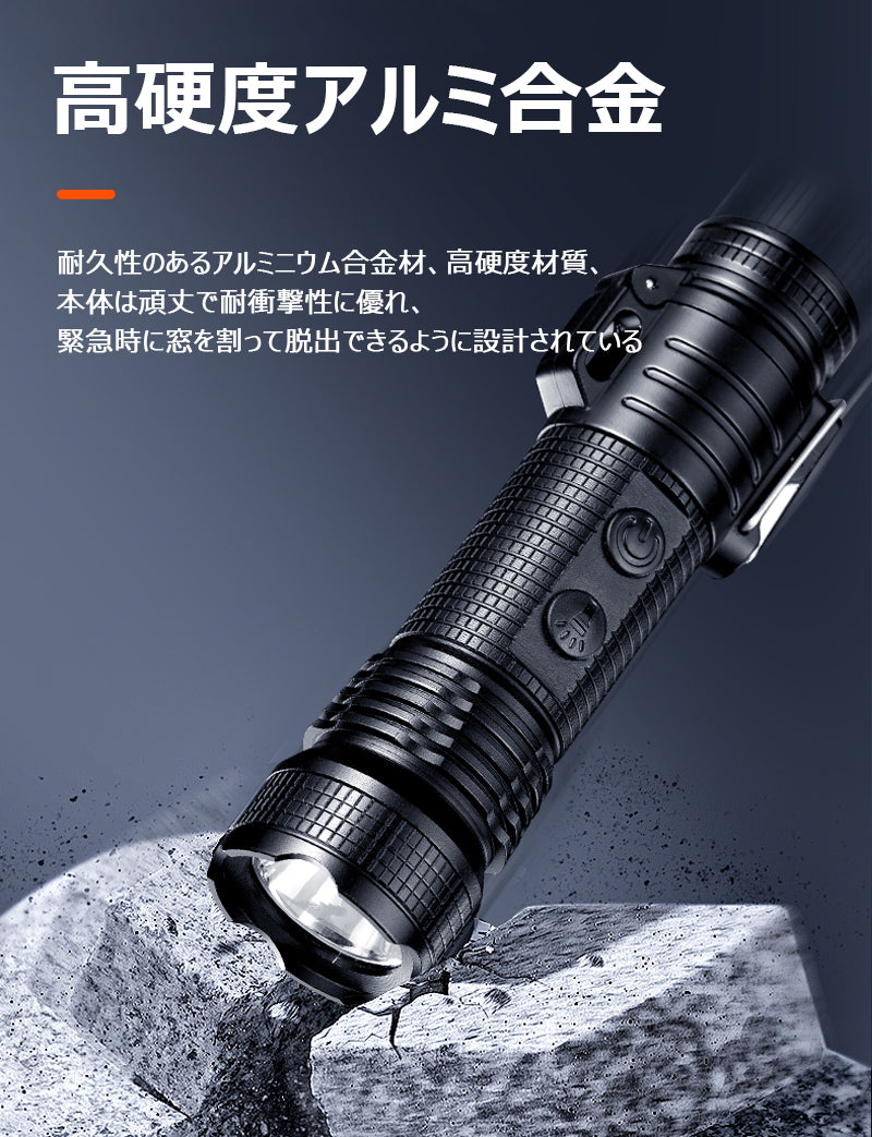 【ライト付き＆USB充電】電子ライター アークライター 防水 防風 無火炎 ストラップ付き アウトドア 小型 携帯便利 登山/サイクリング /ハイキング/防災/護身用/夜釣り/誕生日/記念日/プレゼントに最適 w679