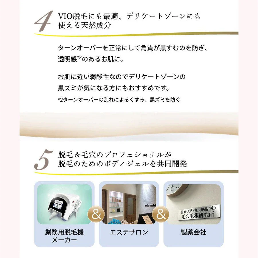 高保湿ジェル　HadaSube（ハダスベ） 業務用脱毛機 メーカー 製 VIO デリケートゾーン OK 美容 送料込み ※一部地域を除く ※沖縄離島配送不可