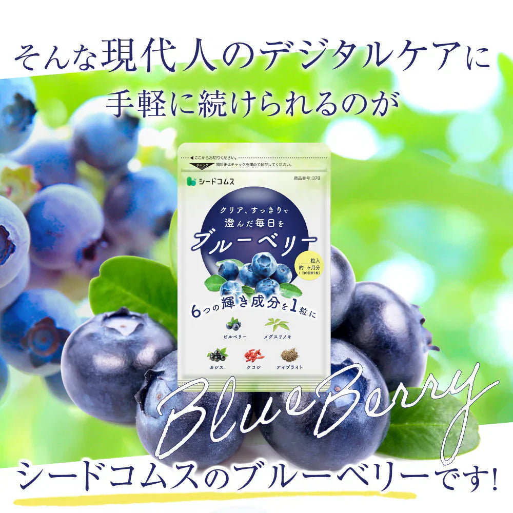 ブルーベリー《約1ヶ月分》 サプリ サプリメント  ブルーベリー ビルベリー メグスリノキ アイブライト ビタミン ポリフェノール アントシニアン タンニン コンタクト【カウシェファーム収穫対象商品】
