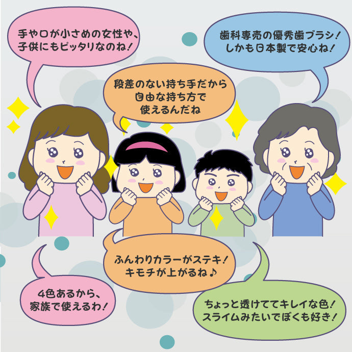 歯ブラシ Ci ミディミルキー M ふつう 50本入り