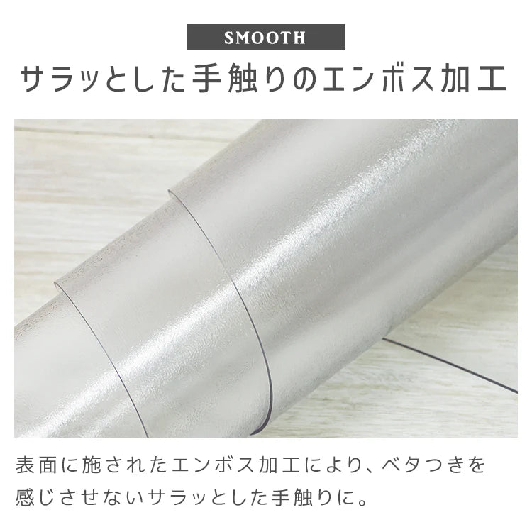 【Lサイズ】【スリムタイプ】冷蔵庫マット クリア 透明 傷防止マット 床保護シート 70×13cm 冷蔵庫 下敷き PVCマット クリアマット 透明マット キッチンマット 洗濯機マット フローリング 床 保護マット 床暖房対応