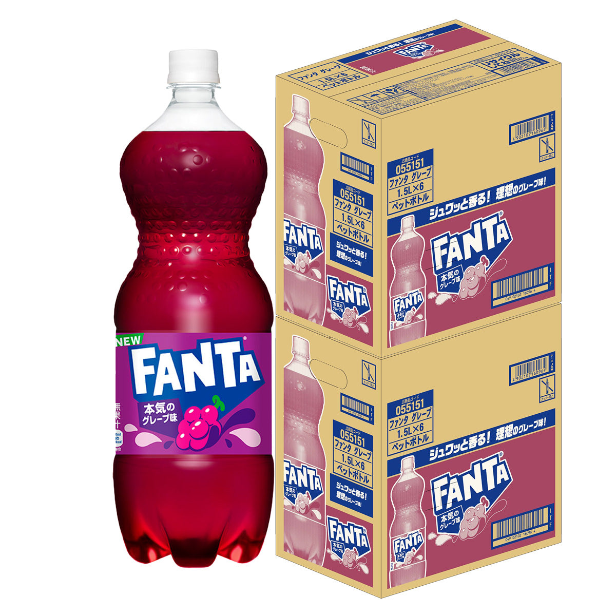 【送料無料】コカコーラ ファンタ グレープ 1500ml 1.5L×2ケース/12本